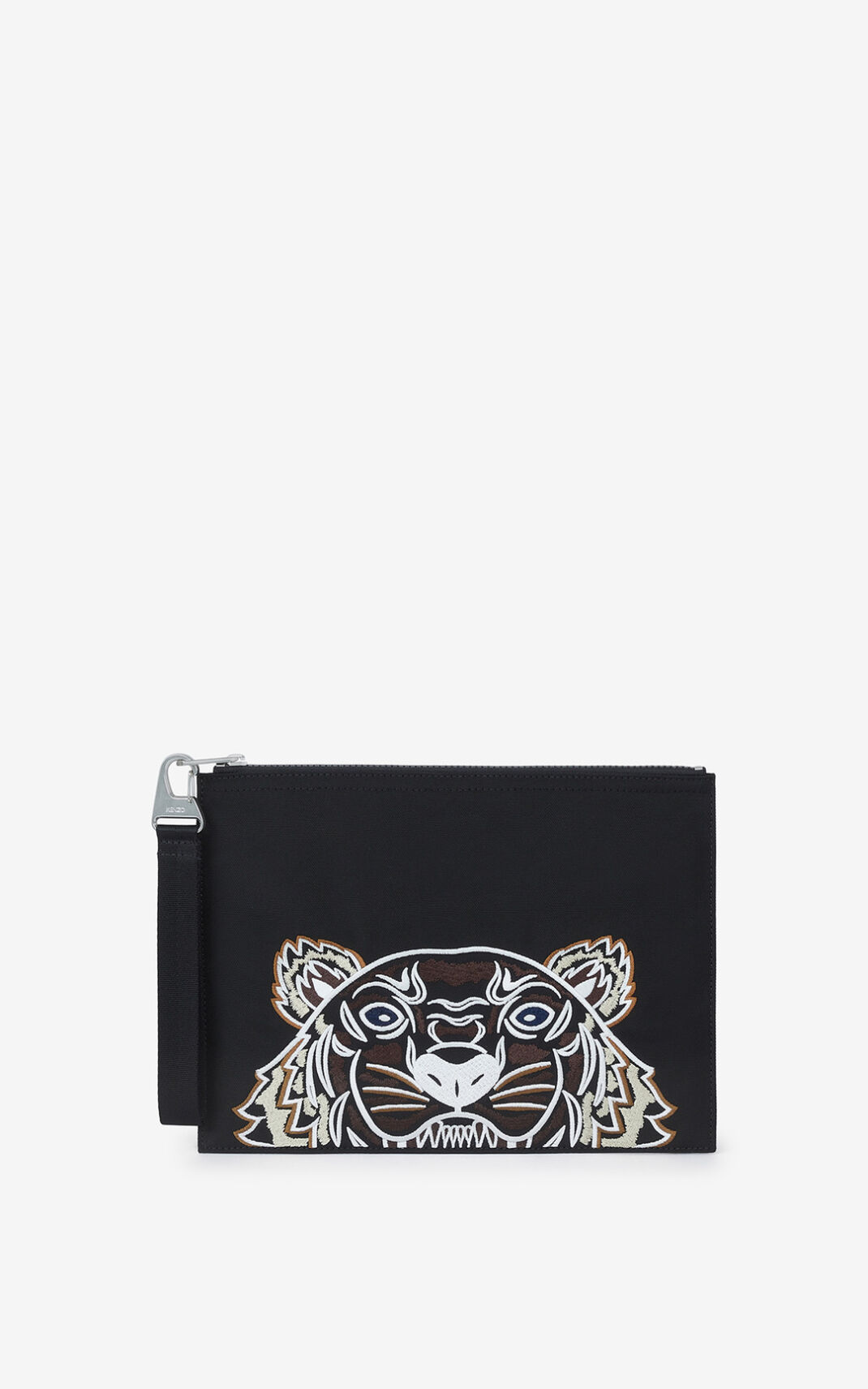 Pochette Kenzo Large Toile Kampus Tiger Homme Noir | YMUK-64851